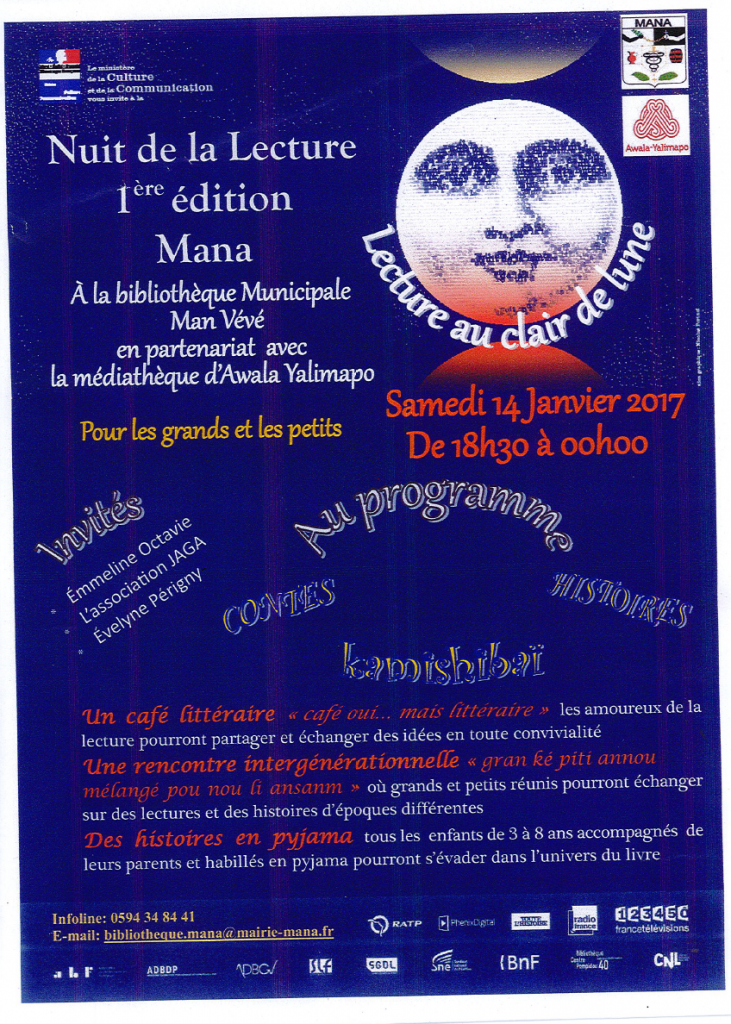 1ère édition La Nuit de la Lecture 14 janvier 2017
