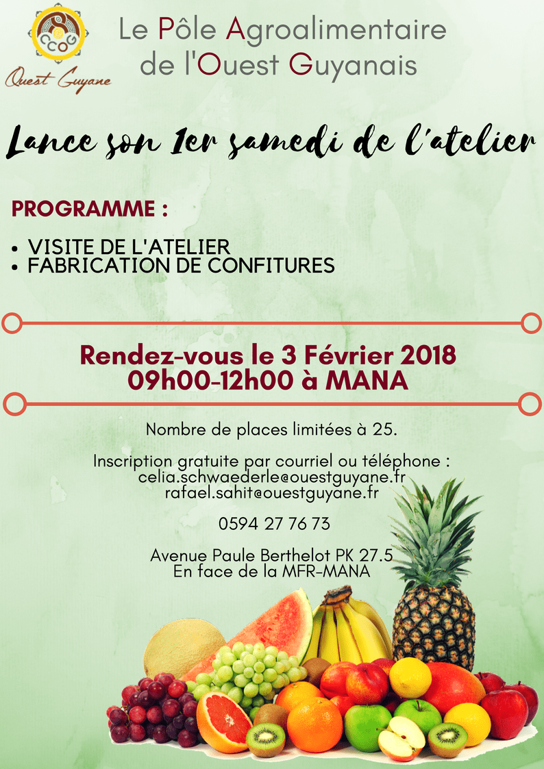 1er samedi de l'atelier - 3 février - Confitures