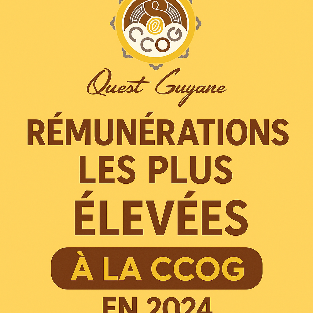 Rémunérations les plus élevées à la CCOG : publication des dix plus hautes rémunérations en 2024